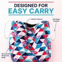 Sac de plage en néoprène écologique avec motif nœud, sacs de voyage respirants pour la plage et la natation