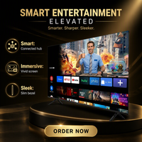 Téléviseur intelligent LED Full HD Maden, écran large, Android, WiFi, noir, 32-120 pouces, pour hôtel et usage domestique