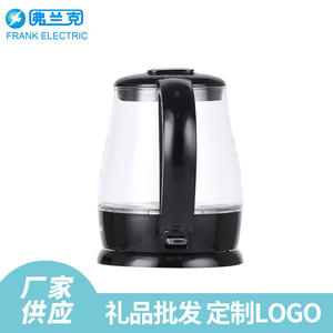 Hervidor eléctrico de vidrio Frank Electric Glass de 1 litro, hervidor portátil de viaje con marcas de medición para uso en dormitorios - Product Image 5