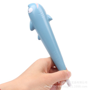 Pu Foam Shark Pen Topper Slow <b>Rebound</b> Stress Toy Gift Stationery Item - Product Image 3