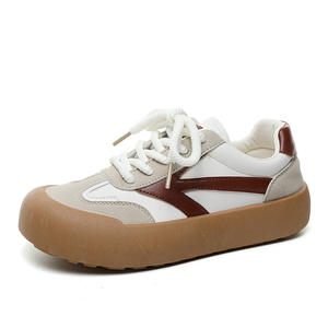 Zapatos de Mujer para el Verano 2026, Transpirables, con Parches de Colores, Suela Delgada, Versátiles, de Cuero, Color Blanco - Product Image 5