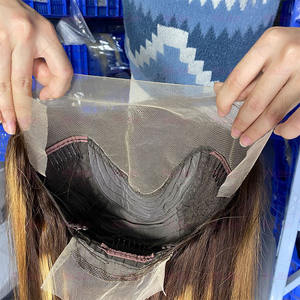 Peluca de encaje Frontal para mujer, postizo de encaje Frontal, virgen brasileño, HD, 13x6, transparente, suizo, venta al por mayor - Product Image 4