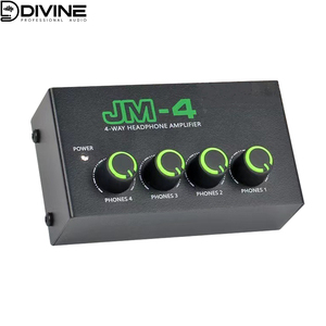 Amplificateur de casque portable à <span class=keywords><strong>4</strong></span> canaux avec mélangeur stéréo à large plage dynamique surveillant la taille compacte Réservoir comme la <span class=keywords><strong>carte</strong></span> <span class=keywords><strong>son</strong></span> de qualité - Product Image 3