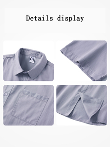 เสื้อทำงานแขนสั้นแขนสั้นเปิดไหล่ชุดเสื้อโลโก้สำหรับจบการศึกษา - Product Image 5