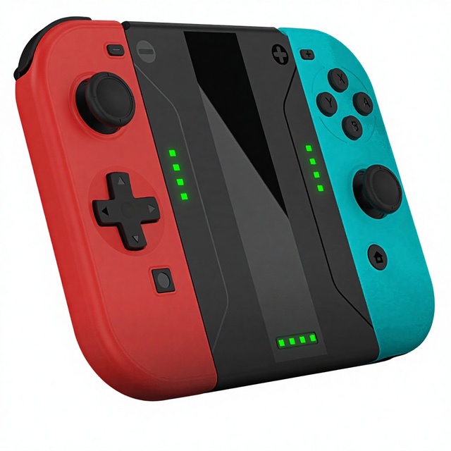 SND-502 Extended Game Controller Slider Charging Grip for Nintendo Switch Oled 2000mAh Rechargeable Battery for Switch Joy Con