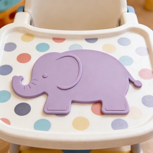 <b>Non</b> <b>Slip</b> Animal Shaped Silicone Placemats Baby <b>Mats</b> Heat Resistant Thickened Placemat Easy to Clean - Product Image 3