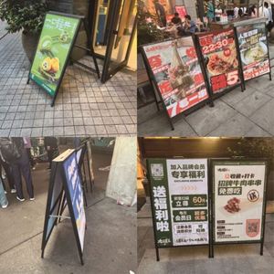 Double Sided Foldable Portable Modern Aluminum Alloy Pavement Sign Cinema Poster Advertising Display with Easy Assembly - Product Image 6
