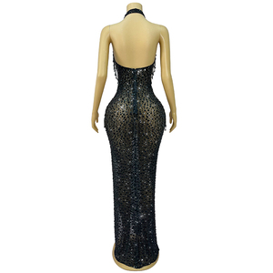 <span class=keywords><strong>Vestido</strong></span> <span class=keywords><strong>de</strong></span> <span class=keywords><strong>Gala</strong></span> Negro Diamante, <span class=keywords><strong>Vestido</strong></span> <span class=keywords><strong>de</strong></span> <span class=keywords><strong>Noche</strong></span> <span class=keywords><strong>de</strong></span> Lujo sin Mangas, Elegante <span class=keywords><strong>Vestido</strong></span> <span class=keywords><strong>de</strong></span> Fiesta para Mujer, para Cumpleaños - Product Image 6