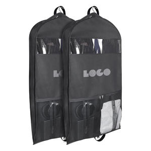 Bolsas Plegables Personalizadas con Logo Impreso para Trajes y Ropa, Portatrajes de Viaje con Fuelle, a Prueba de Polvo, Humedad e Impermeables con Bolsillo con Cremallera - Product Image 4