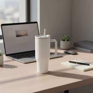 Vaso de Viaje de Acero Inoxidable Aislado de Doble Pared de 40 oz, Ecológico, Libre de BPA, a Prueba de Fugas, para Gimnasio, Yoga y Fitness - Product Image 1