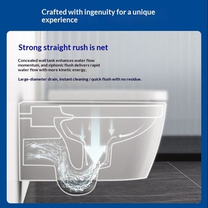WC mural en céramique <span class=keywords><strong>Duravit</strong></span>, WC à sortie arrière 252909 - Product Image 2