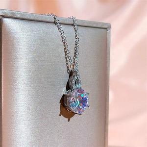 Collana con Pendente Rotondo a Sei Punte in Cristallo da Donna, Stile Ufficio, Gioiello a Catena per Clavicola a Forma di Zucca - Product Image 4