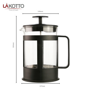 Prensa Francesa de vidrio de acero inoxidable, cafetera, émbolo de café, jarra de vidrio, gafas, 850ml, venta al por mayor - Product Image 1