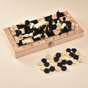 Juego de Ajedrez Profesional para Torneos, Tablero de Ajedrez de Madera Maciza de Tamaño Estándar, Piezas de Ajedrez Hechas a Mano para Entrenamiento y Competición - Product Image 4