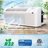 Unités PTAC ChillAire R32 à faible bruit, climatiseur mural de 15 000 BTU pour la maison