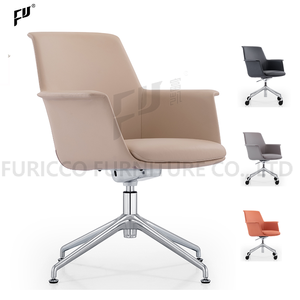 FURICCO Factory Low Back Conference <strong>Study</strong> <strong>Chair</strong> PU Leather Office <strong>Chair</strong> for Meeting Room Furniture - Product Image 1