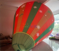 Grand ballon à air chaud gonflable commercial coloré accessoire d'ornement de noël pour le décor publicitaire de centre commercial promotionnel de festival