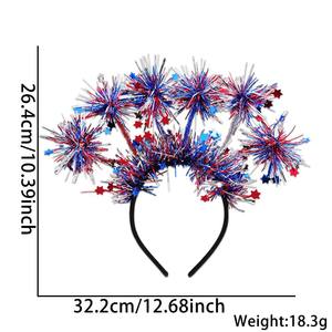 Diademas de Animadoras Americanas, Animadoras de Fútbol, Animación y Animación, Diademas con la Bandera de Estados Unidos - Product Image 5