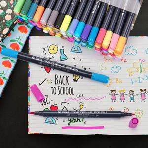 Juego de Rotuladores de Doble Punta STA, Marcadores de Arte de Punta de Fieltro a Base de Agua, 12/24/36/48/80 Colores para Suministros de Oficina y Escolares, para Dibujo en Tela - Product Image 2