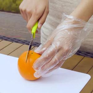 Gants jetables transparents en plastique PE de qualité alimentaire, épais, pour la cuisine, la restauration, le camping, la protection hygiénique, 50 pièces par paquet - Product Image 5