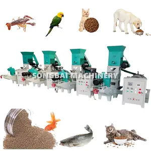 Floating Fish Feed Pellet Extruder Mill Animal Feed Granule Making Machine Small Electric Floating Fish Feed Extruder Machine