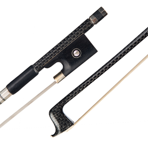 NAOMI Archet de violon 4/4 en fibre de carbone tressé pour violon 4/4 Ebony Frog W/ Mongolia Horse Hair Violin Parts - Product Image 1