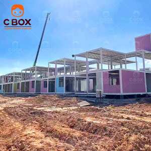 Cbox - Venta al por Mayor de Edificios Prefabricados de 20 pies, Paquete Plano, Modulares, Ignífugos, para Oficina, Resort, Hotel, Villa, Bar, Casa Contenedor Móvil - Product Image 1