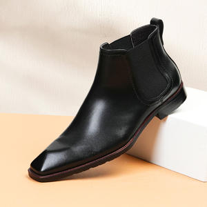 Chaussures plates décontractées et habillées DSYX pour hommes, en cuir véritable respirant, légères, antidérapantes, pour l'extérieur - Product Image 1