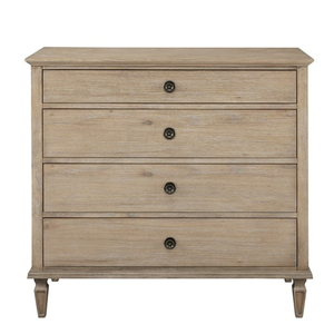 OE.HOME Modern Oak Small Dresser with MDF Panel and Adjustable Mirror Bedroom Furniture - Product Image 3