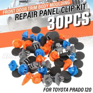 Kit de 30 clips de fixation pour garniture de porte avant et moulures de carrosserie 75392-60031 pour Toyota Prado 120, 4Runner, FJ Cruiser, Highlander, RAV4 - Product Image 1
