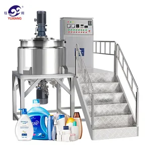 Industrial Mixing Machine Homogenizer Mixer For Making Detergent Liquid Soap Syrup Detergent Mixer With Heater