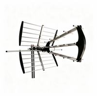 Antenne TV numérique extérieure WC-236B-02UV UHF VHF à longue portée avec amplificateur de réception, montage au sol, en plastique