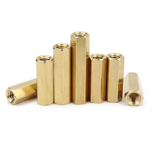 Bán buôn M2.5 M3 Nam Nữ Spacer standoff chính xác Kim Loại phần cứng ốc vít solid <span class=keywords><strong>brass</strong></span> thép không gỉ nhôm Hex đầu - Product Image 1