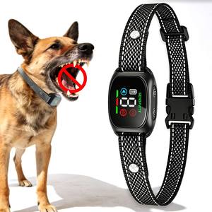 <span class=keywords><strong>Collier</strong></span> <span class=keywords><strong>anti</strong></span>-<span class=keywords><strong>aboiement</strong></span> pour chien avec écran LCD, sans choc, électrique, rechargeable, étanche, avec mode d'entraînement sonore et par vibration - Product Image 1