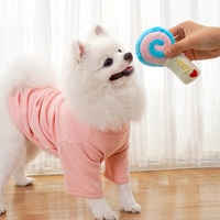Jouet à mâcher pour animaux de compagnie en peluche douce en forme de canne à sucre, écologique, durable, avec sonnette, pour chiens et chats