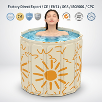 Baignoire pliable portable pour adultes, baignoire profonde pour bain relaxant, gain de place, spa à domicile, seau de bain relaxant