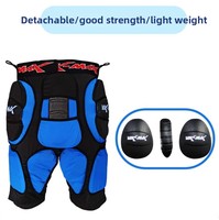 NOUVEAU Pantalon de sport d'extérieur professionnel léger pour hockey sur glace, avec rembourrage renforcé, forme ajustée, doux, pour hockey en ligne