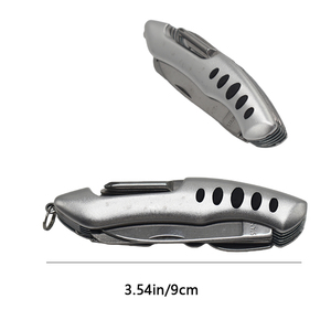 ステンレス製マルチツールポケットナイフ、多機能折りたたみナイフ、アウトドアサバイバル用 - Product Image 2