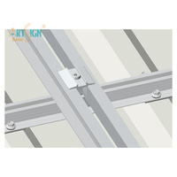 Rail de montage solaire mini en aluminium sur mesure, longueur personnalisée, avec bande EPDM étanche pour l'installation sur toiture métallique ondulée