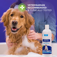 Shampoo médicamenteux pour chiens, élimine les démangeaisons, hydratant, sans savon, non parfumé, anti-démangeaisons pour chiens et chats