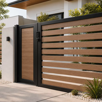 Panneau de clôture décoratif en treillis d'aluminium pour jardin extérieur, grillage soudé pour la sécurité et l'intimité des maisons, modélisation 3D