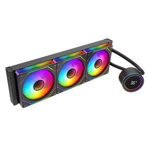ชุดระบายความร้อนซีพียูแบบน้ำ AIO ประสิทธิภาพสูง ขนาด 360 มม. พร้อมบล็อกน้ำหมุนได้แบบ Infinity Mirror รองรับ ARGB Sync กำลังไฟ 300W <span class=keywords><strong>TDP</strong></span> สำหรับคอมพิวเตอร์ตั้งโต๊ะเล่นเกม - Product Image 2