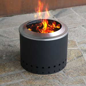 Portable Outdoor Fire Pit Stainless Steel Wood Stove Secondary Combustion Smokeless Camping Heater - Product Image 2