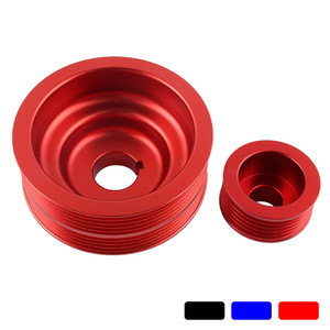 Aluminum V-Belt <b>Pulley</b> 99mm 6 Grooves For Subaru Impreza WRX Racing Car Parts - Product Image 4
