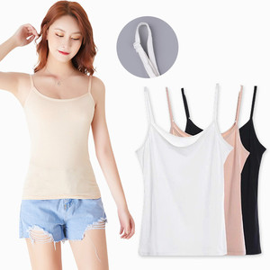 Débardeur d'été pour femmes, camisoles décontractées, hauts pour femmes, t-shirt à bretelles réglables, veste courte, camisoles féminines, hauts en modal tendance - Product Image 4