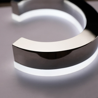 Enseigne LED 3D personnalisée haute luminosité Personnages lumineux en métal pour la décoration de bureau et de maison