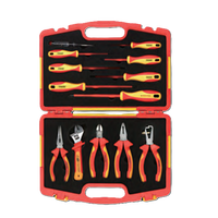 VDT-01 Ensemble d'outils isolés pour électricien 13 pièces, Kit d'outils d'électricien, Ensemble de pinces d'électricien