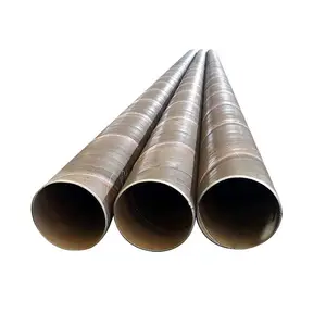 Tuyau/tube haute qualité ERW SSAW Q345B L245 L360 X40 X80 acier en spirale soudé au carbone galvanisé coupe ronde ASTM JN