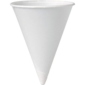 Biologisch abbaubarer einweg-eiscremebecher Rim gerolltes kaltes Wasser trinken Kegel geformt 3,7 oz 4,5 oz 6 oz Papier-Kegelbecher - Product Image 2