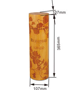 Caja de Vino Cilíndrica de Madera de Lujo DS con Materiales Reciclados, Empaque y Almacenamiento de Regalos 3D Personalizado - Product Image 5